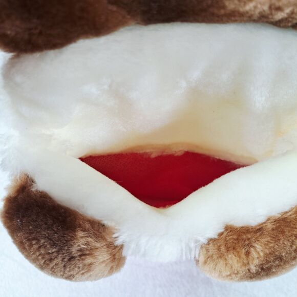 Vintage Christmas Stocking 3D Plush Moose 24" Chrisha Playful 1988  *No sound* - Picture 11 of 12